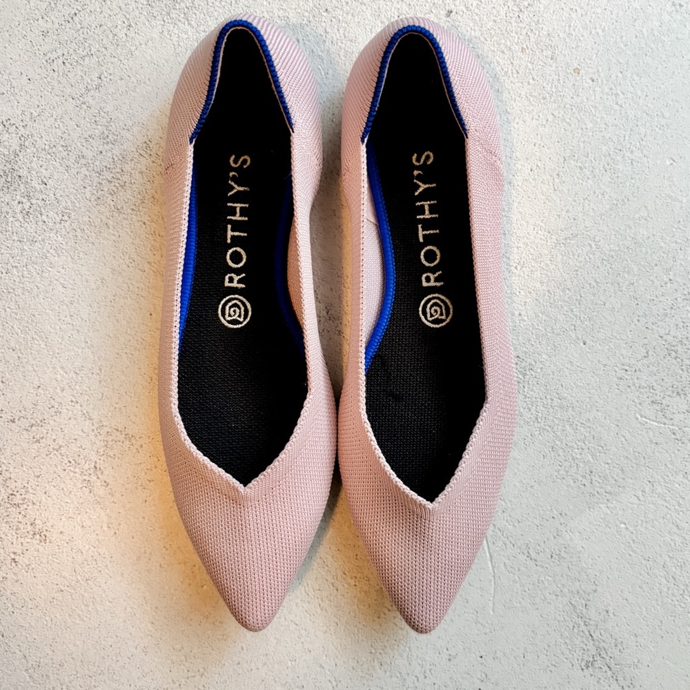 Rothy's The Point Pink Flats